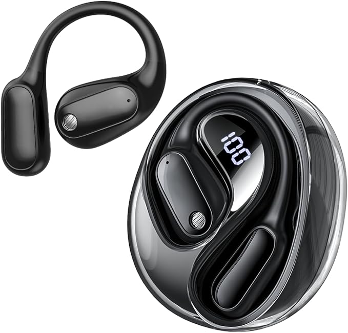AI Translation Earbuds Real Time MS190, Supports 135 Language Translator Earbuds with APP, Audifonos Traductores Inglés Espanol Open Ear Bluetooth 6.0 Wireless Translating Headphones