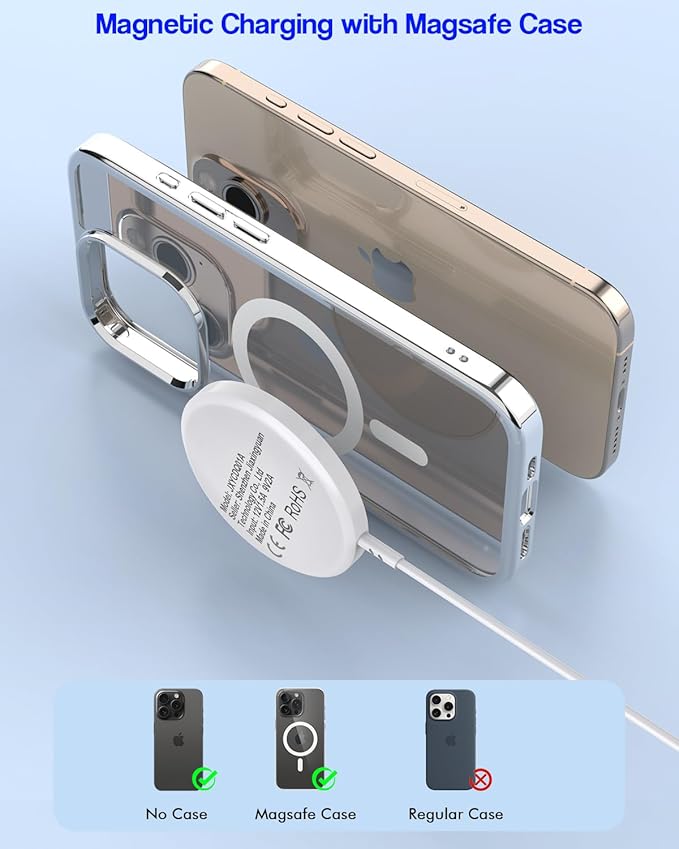 Magnetic Wireless Charger Apple Mag-safe Charger 6FT Apple Wireless Charging iPhone 16 Magnetic Charging Pad with Fast Charging USB C Block for iPhone 16/15/14/13/12 Pro Max/Pro/Plus/AirPods 3/2/Pro 2