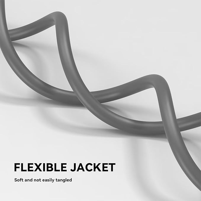 2 Pack 12 ft 14/3C SJTW Appliance and Power Tool Cord, 14 Gauge 3 Prong Heavy Duty Replacement Power Supply Cord Cable, 110V 115V 120V AC Pigtail, 15A, 1875w