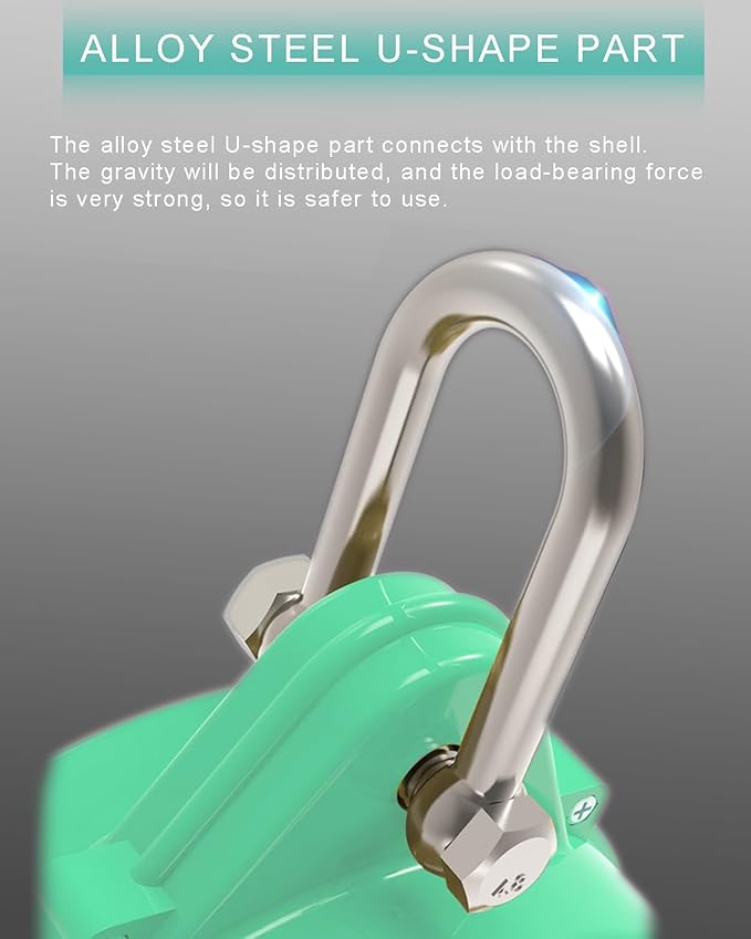 50FT Self Retracting Lifeline Fall Arrest RTOVZON Fall Protection Steel Wire Rope Heavy Duty Retractable Lanyard, Safety Lanyard, Roofing Lifeline, SRL