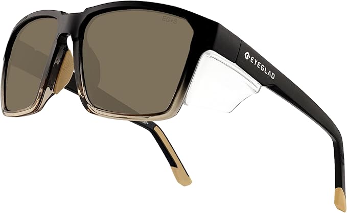 VETRA Z87+ Certified Safety Glasses HD High Contrast UV400 Side Shield Anti-Oil Coating Stylish Eyewear