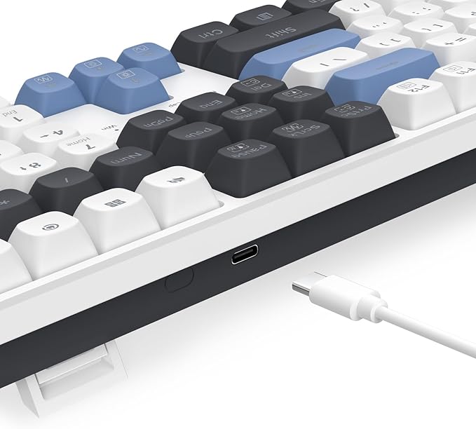 Redragon K668 Wired Gasket RGB Gaming Keyboard, 108 Keys Mechanical Keyboard w/Extra 4 Hotkeys, Upgraded Hot-swappable Socket, Sound Absorbing Foam, Mixed Color Keycaps, Custom Linear Switch