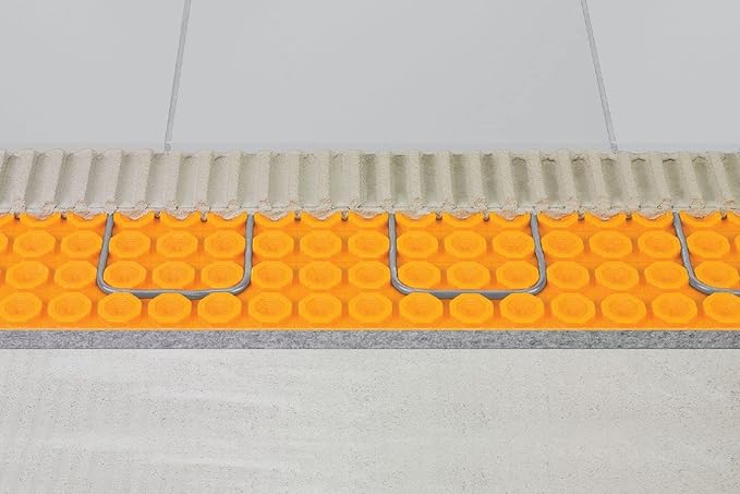 All-in-one Electric Radiant Floor Heating Kit 64 Sq Ft 120V with Smart WiFi Programmable Touchscreen Thermostat, Duo Peel and Stick Heating Uncoupling Membrane, Underfloor Heating Cable