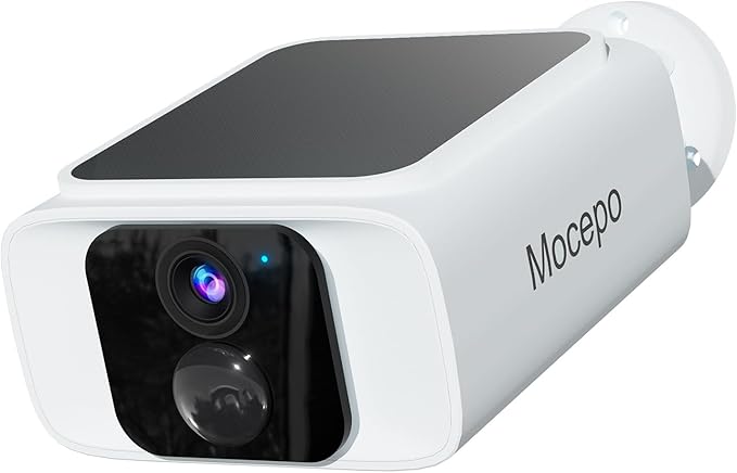 Solar Camera Outdoor Wireless 4MP -2.4G&5G WiFi Security Camera with Integrated Solar Panel, Color Night Vision, Compatible with Alexa