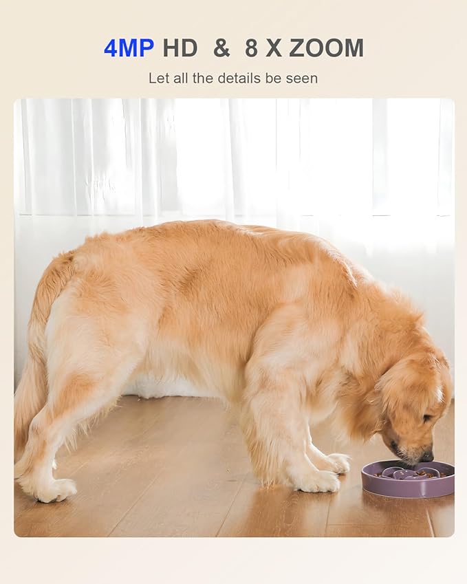 usogood 2.5K Indoor Camera for Home Security, 360°Pet Camera Indoor with Phone App,Support 5G/2.4Ghz WiFi, Auto Motion Tracking Detection,2-Way Audio,Compatible with Alexa,Best Gift（2-Pack ）