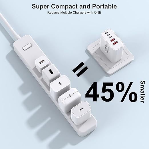 3-Pack Apple Charger Fast Charging,PD 60W 5 in 1 Multiport USB C Wall Charger Block Fast Charging, iPhone 16 Plug Wall Cube Quick Charge for iPhone16/16e/16 Pro/15Pro Max/14/13/12/11/XS/XR/SE2022,iPad