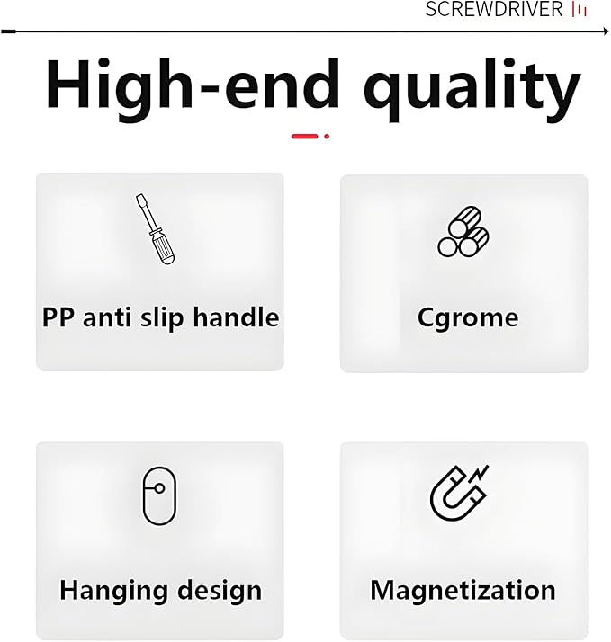 Insulated Screwdriver Set for Electricians – Ergonomic Handle, Magnetized Tips, Durable for Electrical Work, Receptacle & Outlet Screwdriver, Multi-Tool (29 in 1)