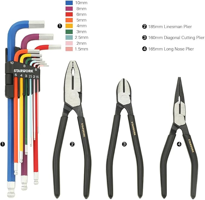 TRUE MECHANIC™ 314-Piece Mechanics Tool Set and Socket Set, Professional Metric Set