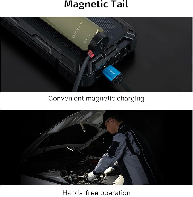 OLIGHT Arkfeld Ultra 1400 Lumens EDC Flat Flashlight, Rechargeable Compact Pocket Flash Light Combines White LED, UV and Green Beam, Triple Sources Perfect for Checking, Working (Olive-Green)