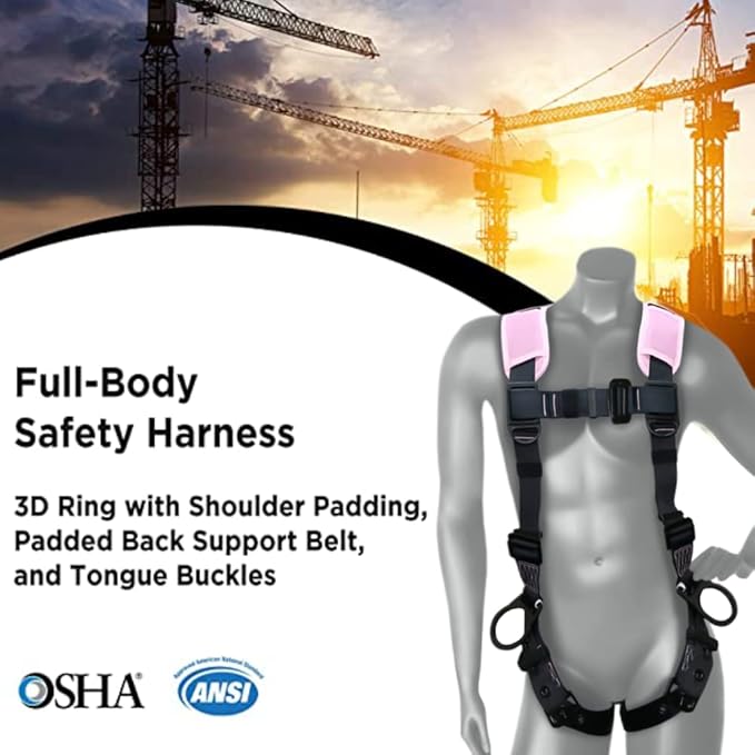 AFP Demon Fall Protection Comfortable Safety Harness (OSHA/ANSI PPE)