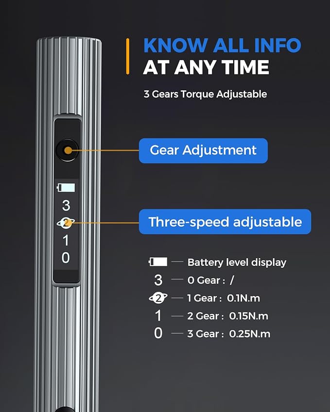 Mini Electric Screwdriver, LIFEGOO 58 in 1 Precision Screwdriver Set with 50 Magnetic Bits, Digital Display Electric Repair Tool Kit for Electronics Phone Camera Laptop Watch