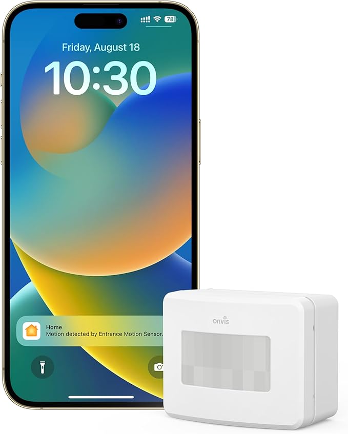 Smart Motion Sensor, Wireless Hygrometer, Thermometer, Works with Apple HomeKit, Smart Home Automation, PIR Motion Detector-Thread ((iOS 17.4 and Above is Required)