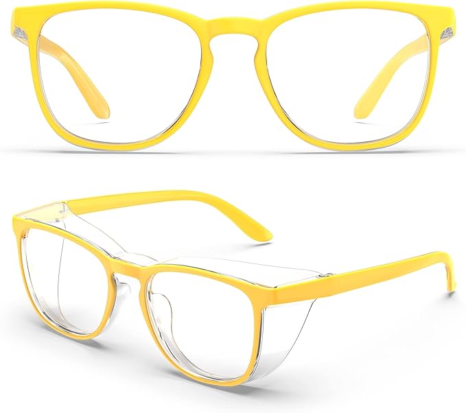 MORK&SUKY Safety Glasses, Stylish Goggles With No Fog Lense, Alternatives To Regular Protective Eyewear For Lab and Nursing.