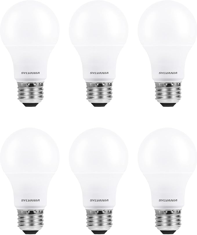 Sylvania ECO LED Light Bulb, A19, 100W Equivalent, Efficient 14.5W, 7 Year, 1450 Lumens, Frosted, 5000K, Daylight - 6 Count (40884) (Pack of 3)