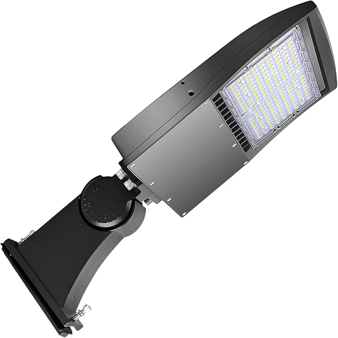 480V 150W LED Parking Lot Lights, 21000LM LED Shoebox Street Light Flood Light (500W MH/HPS Equiv.), 5000K Dimmable Commercial Area Lighting with 20KV Surge Protection, IP65 277-480V UL&DLC Listed