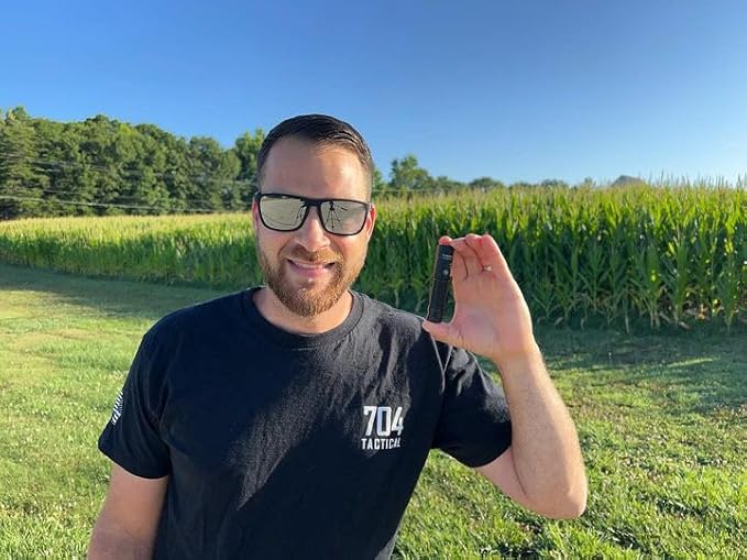 ThruNite Archer Pro S EDC Flashlight - Customized Edition with 704 Tactical, 1459 High Lumens Cool White LED, USB-C Rechargeable Flashlight with Tail Switch for Camping & Outdoor Use