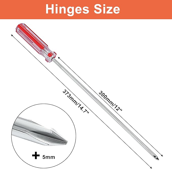 Piutouyar 12 Inch Phillips Screwdriver, Extra Long Shaft Cross Head Screwdriver With Magnetic Tip, Ideal for Home Improvement