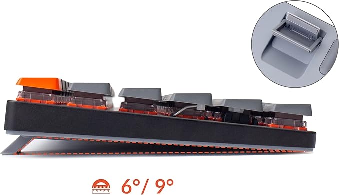 Keychron K3 Ultra-Slim 75% Layout RGB Backlit Wireless Bluetooth/Wired USB Mechanical Keyboard, Hot Swappable Low-Profile Keychron Optical Red Switch 84 Keys Gaming Keyboard for Mac Windows-Version 2