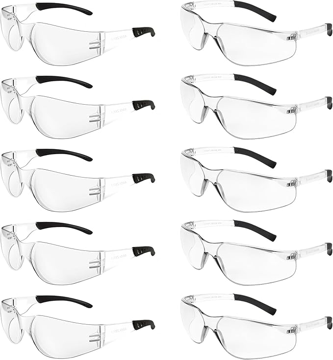 Safety Glasses ANSI Z87.1 Scratch Resistant Lab Goggles for Women Man