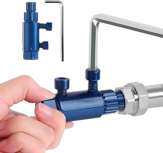 Broken Pipe Extractor Tool - Broken Faucet Removal Tool for 1/2", 3/4", 1" Pipes | Removes Rusted/Damaged Faucet Bolts & Pipe Threads (Blue)