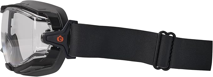 Ergodyne Skullerz Arkyn Protective Dust Safety Goggle, Non-Vented, Anti Fog, Scratch Resistant, Adjustable Neoprene Strap
