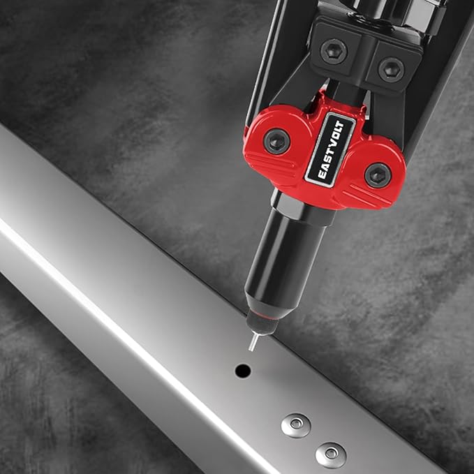 Eastvolt Rivet Nut Tool Kit, 3 in 1 Hand Rivet Gun, 14-Inch Rivnut Tool with 6 Metric Mandrels M3 M4 M5 M6 M8 M10, Rivet Bolt Tool with 3 Metric Bolt Mandrels and Rugged Carrying Case