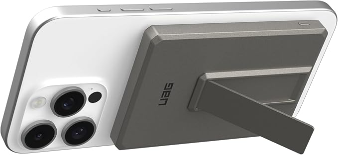 URBAN ARMOR GEAR UAG 5000mAh Power Bank SRGE 20W USB-C Slim Magnetic Wireless Portable Charger Fast Charging Battery Pack w/Kickstand Compatible with iPhone 16, Samsung Galaxy S25, Titanium