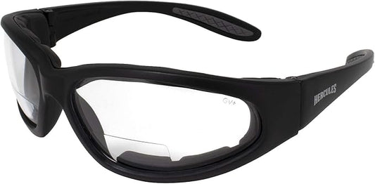 Global Vision Hercules Bifocal Anti-Fog Safety Glasses with EVA Foam, Clear Lens
