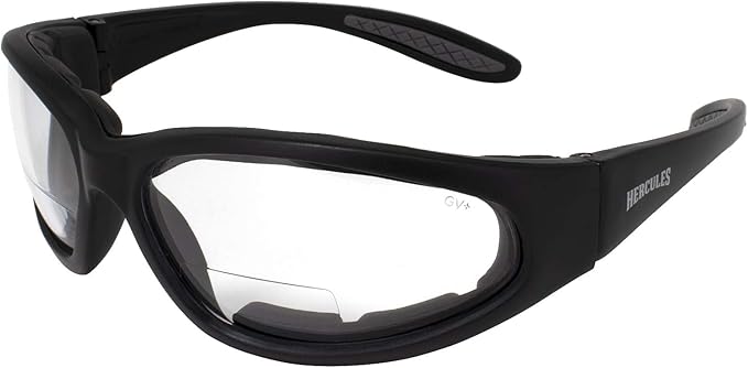 Global Vision Hercules Bifocal Anti-Fog Safety Glasses with EVA Foam, Clear Lens