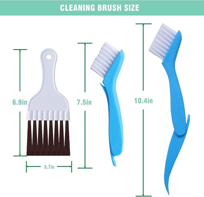 10PCS Air Conditioner Fin Comb Cleaner kit AC Coil Cleaning Brush 5 Different Fin Combs Condenser Fin Straightener AC Evaporator Comb Radiator Repair Clean Tool