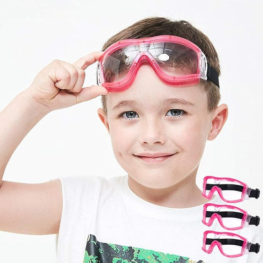 COMLZD Kids Safety Goggles, Safety Glasses For Kids, Kids Sports Goggles Science Lab Eye Protection Resistant Lens Anti-fog…