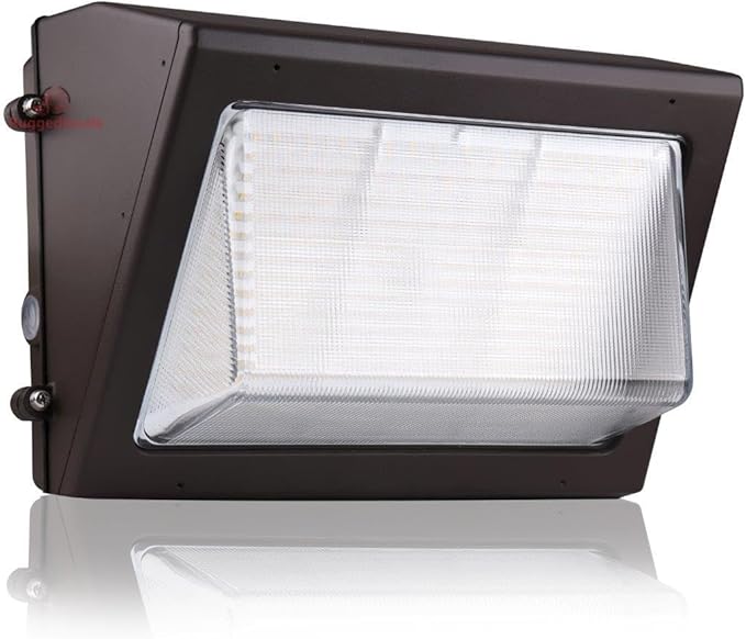 RuggedGrade 60W LED Wall Pack - Durado III Series - 8,700 Lumens - 5000K Bright White - Semi Cut-Off - with Photocell - Outdoor LED Wall Light - DLC 5.1 Premium