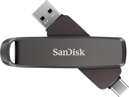 SanDisk 1TB Extreme PRO Dual Drive - Up to 1,000MB/s, USB Type-C, and USB Type-A, High-Performance Flash Drive - SDDDE1-1T00-G46