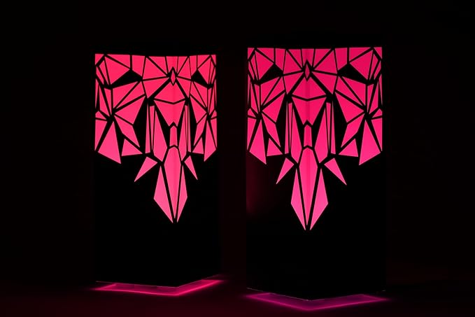 Telepathy® Long Distance Friendship Lamp® - Raining Diamonds Design | Wi-fi Touch Lamp LED Lights for family members who stays apart | Friendship Day Gifts (Set of 5)