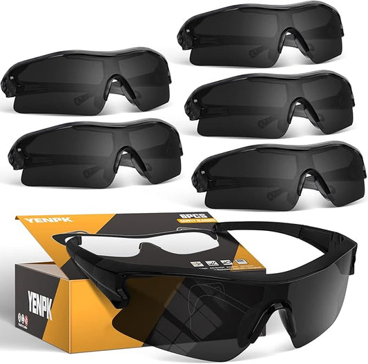 Safety Glasses Goggles for Men, Anti Scratch ANSI z87+ Compliant UV Protection Protective Eyewear Rubber Non-slip Leg