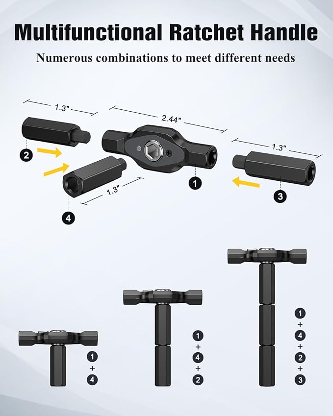 24 in 1 Magnetic Screwdriver Set, DIY Ratchet Mini Screwdriver Set, Multi Bit Magnetic Drive Set with Detachable Ratchet Handle, Precision Repair Tool Kit for PC Furniture Bicycles