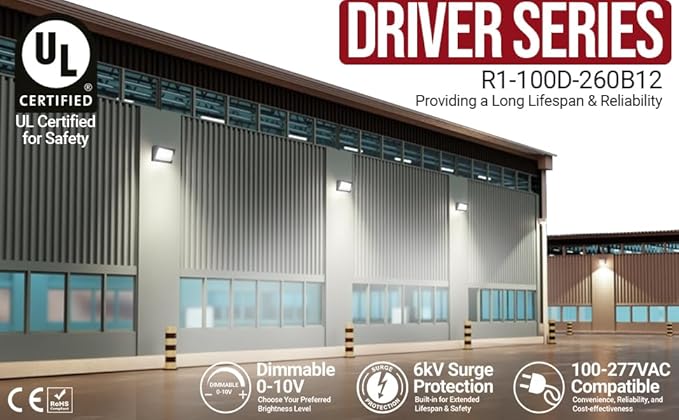 RuggedGrade 200W LED Wall Pack - Durado II Series - 26,000 Lumens - Semi Cut-Off - 5000K Bright White - Outdoor LED Wall Light - DLC 5.1 Premium