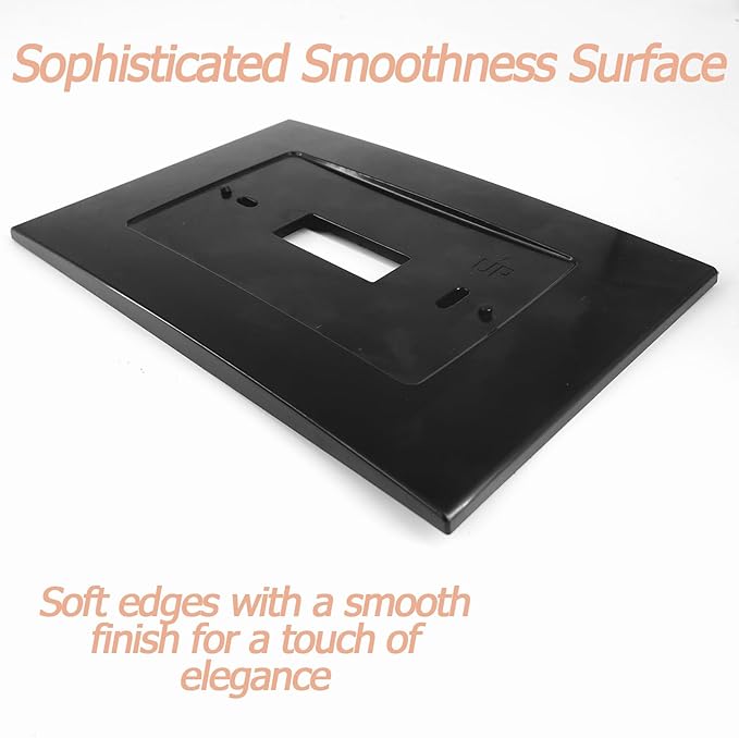 SA5B Wall Plate for Sen si Touch Wi-Fi Thermostat ST75,Black (5 Pack)