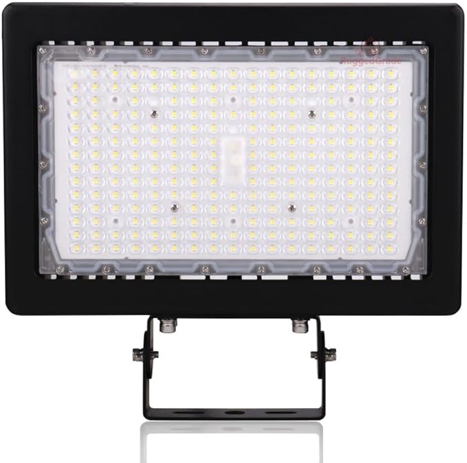 RuggedGrade 120W LED Flood Light | Kivo II CS Series | 17,400 Lumens | Color Selectable 3000K/4000K/5000K | Outdoor Waterproof Security Light | Yoke Mount | DLC 5.1 Premium