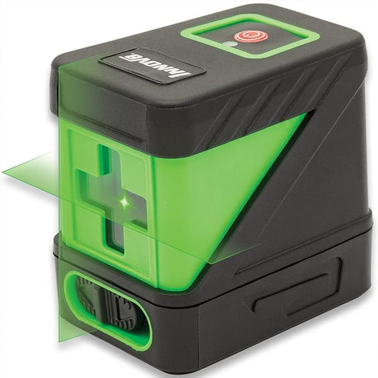 Innov8 50ft Cross Line Class II < 1Mw Laser Level | Precision Measuring | Laser Scale Projection | Adjustable Scale Spacing | Ergonomic Design | DIY or Professional Projects | Compact & Lightweight