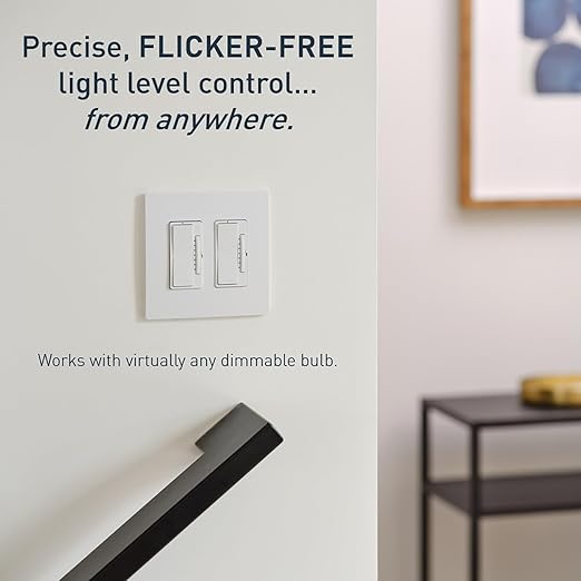 Legrand Radiant WNRL50WH Smart Tru-Universal Dimmer with Netatmo, Compatible with Alexa, Google Assistant & Apple HomeKit, White (1 Count)