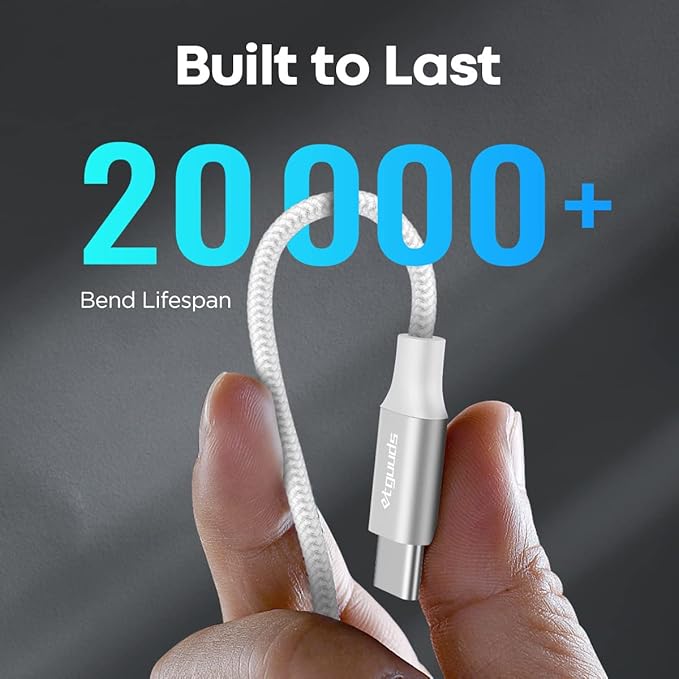 etguuds USB to USB C Cable 1ft, 2-Pack USB A to Type C Charger Cord Fast Charging for Samsung Galaxy A15 A25 A35 A55 A54, S24 S23 S22 S21 S20 S10 S10E, Note 20 10, Moto G, for iPhone 16 15, White