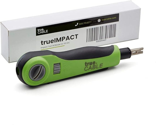 trueCABLE Impact Punch Down Tool With Blade for 110 IDC, Keystone Jacks and Patch Panels, trueIMPACT