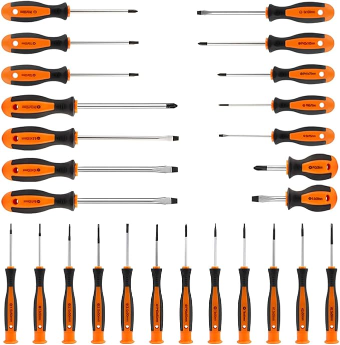 26-Piece Shentec Magnetic Screwdriver Set, Professional Screwdriver Set Includes Slotted/Phillips/Torx Precision Screwdrivers for Repairing Home Improvement Craft
