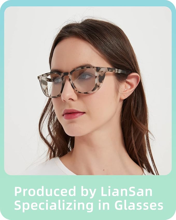 LianSan Oversize Anti-Fog Safety Glasses for Nurses, Z87.1 Certified Goggles for Women, Square UV Protection