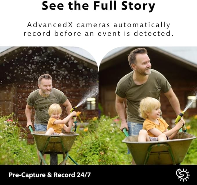 Swann AdvancedX™ Wired NVR 4K Security Camera System, 8 Channels, 4 PoE Dome Cameras Outdoor, 1TB HDD Storage, Color Night Vision, Smart AI Video Analytics/Alerts, Advanced Motion Detect