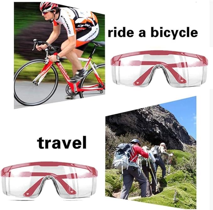 mozeeda 5 PACKS Safety Glasses Goggles, Men Women Clear Anti-fog UV400 Protection Eyeglasses Adjustable Temples ANSI Z87 Eyewear Protection Anti-Scratch Eye Shields for Industrial Work