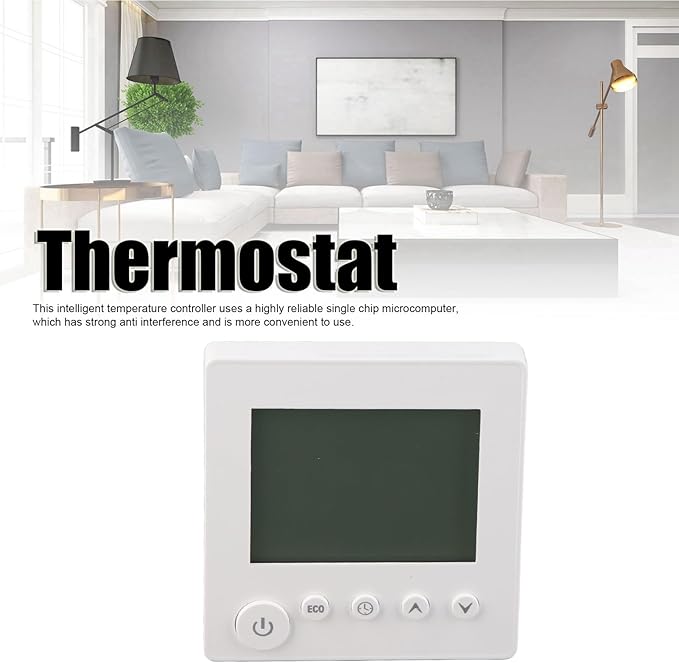 Electric Baseboard Heaters Thermostat, Programmable Thermostat with LCD Display, High Accuracy Smart Thermostat for Electric Heating System