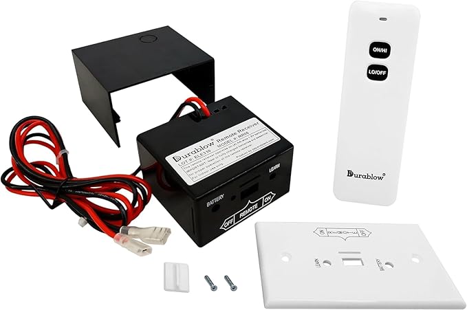 Durablow TS1001 Gas Log/Fireplace On/Off Remote Control Kit for Modulating Variable Flame Servo Motor Gas Valves (Replacement for Sky-MRCK, SR-1001, MRCK)