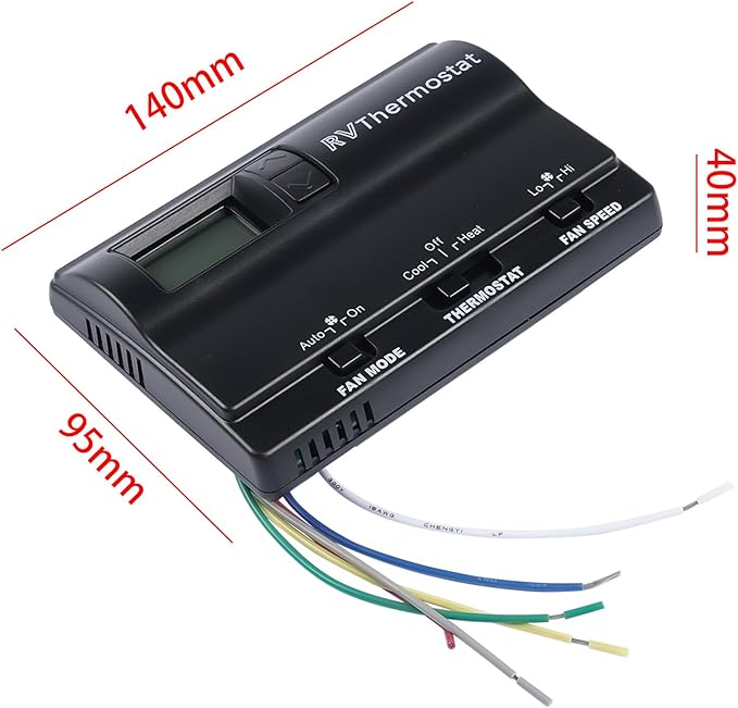 Digital Thermostat Heat/Cool Wall Thermostat 37℃ to -1 ℃ Replacement for Coleman 8330-336 8330-337 8330-338 8330-339 8330-368 8330-386